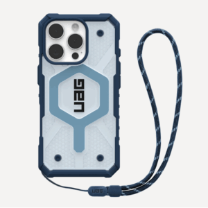 iPhone 16 Pro - Pathfinder Clear MagSafe Blues Case + Blues Lanyard